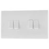 British General 800 Series 10AX 4-Gang 2-Way Light Switch White