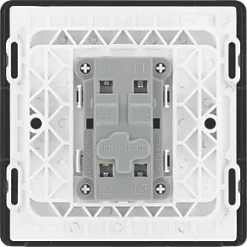 British General Evolve 20A 16AX 1-Gang Intermediate Light Switch Black -British General Switches & Sockets Store 122PX A5
