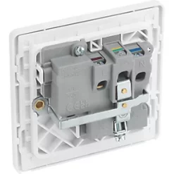 British General Evolve 13A 1-Gang SP Switched Socket Brushed Steel with White Inserts 10 British General Evolve 13A 1-Gang SP Switched Socket Brushed Steel with White Inserts -British General Switches & Sockets Store 126RF A4