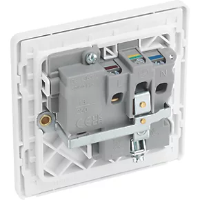 British General Evolve 13A 1-Gang SP Switched Socket Brushed Steel with White Inserts 5 British General Evolve 13A 1-Gang SP Switched Socket Brushed Steel with White Inserts - Image 5