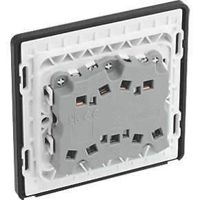 British General Evolve 20 A 16AX 3-Gang 2-Way Light Switch Black with Black Inserts 5 British General Evolve 20 A 16AX 3-Gang 2-Way Light Switch Black with Black Inserts - Image 5