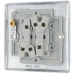 British General Nexus Metal 10AX 2-Gang 2-Way Light Switch Polished Chrome -British General Switches & Sockets Store 130FT A3