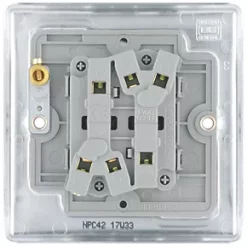 British General Nexus Metal 10AX 2-Gang 2-Way Light Switch Polished Chrome -British General Switches & Sockets Store 130FT A4