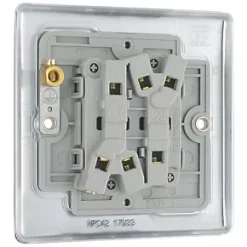 British General Nexus Metal 10AX 2-Gang 2-Way Light Switch Polished Chrome -British General Switches & Sockets Store 130FT A5