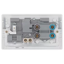 British General 800 Series 45A 2-Gang DP Cooker Switch & 13A DP Switched Socket White with LED -British General Switches & Sockets Store 137HV A3