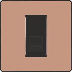 British General Evolve Master Telephone Socket Copper with Black Inserts 8 British General Evolve Master Telephone Socket Copper with Black Inserts -British General Switches & Sockets Store 158RF A2