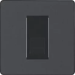 British General Evolve Slave Telephone Socket Grey with Black Inserts -British General Switches & Sockets Store 175RF A2