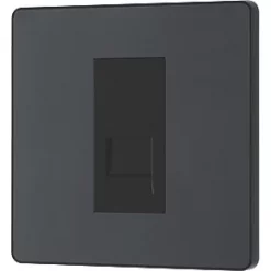 British General Evolve Slave Telephone Socket Grey with Black Inserts -British General Switches & Sockets Store 175RF A3