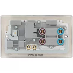 British General Nexus Metal 45A 2-Gang 2-Pole Cooker Switch & 13A DP Switched Socket Pearl Nickel with LED with White Inserts 11 British General Nexus Metal 45A 2-Gang 2-Pole Cooker Switch & 13A DP Switched Socket Pearl Nickel with LED with White Inserts -British General Switches & Sockets Store 195PY A5