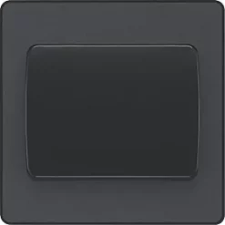 British General Evolve 20 A 16AX 1-Gang 2-Way Wide Rocker Light Switch Grey with Black Inserts -British General Switches & Sockets Store 214PY A2