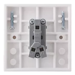 British General 900 Series 10AX 1-Gang 2-Way 'Press' Retractive Switch White -British General Switches & Sockets Store 21849 A3
