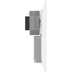 British General Evolve 2-Gang Dual Voltage Shaver Socket 115/240V Pearlescent White with White Inserts -British General Switches & Sockets Store 231RF A5