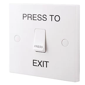 British General 900 Series 10AX 1-Gang 2-Way 'Press to Exit' Retractive Switch White 1 British General 900 Series 10AX 1-Gang 2-Way 'Press to Exit' Retractive Switch White