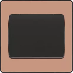 British General Evolve 20 A 16AX 1-Gang 2-Way Wide Rocker Light Switch Copper with Black Inserts -British General Switches & Sockets Store 257PY A2