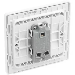 British General Evolve 20 A 16AX 1-Gang 2-Way Light Switch Brushed Steel with White Inserts -British General Switches & Sockets Store 268PY A4