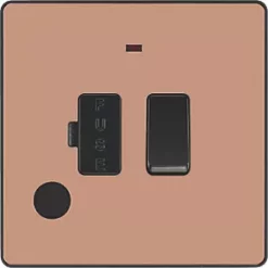 British General Evolve 13A Switched Fused Spur with LED Copper with Black Inserts 8 British General Evolve 13A Switched Fused Spur with LED Copper with Black Inserts -British General Switches & Sockets Store 274PX A2