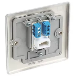 British General Nexus Metal Slave Telephone Socket Pearl Nickel with Colour-Matched Inserts 10 British General Nexus Metal Slave Telephone Socket Pearl Nickel with Colour-Matched Inserts -British General Switches & Sockets Store 284XG A4