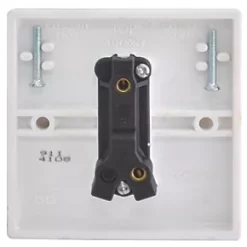 British General 900 Series 10AX 1-Gang 1-Way Light Switch White -British General Switches & Sockets Store 28711 A2