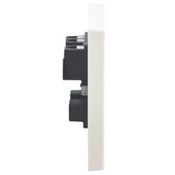 British General 900 Series 13A 1-Gang Unswitched Plug Socket White -British General Switches & Sockets Store 29370 A3