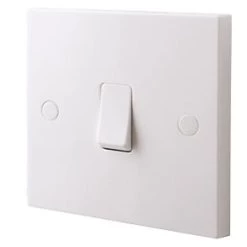British General 900 Series 10AX 1-Gang 2-Way Light Switch White