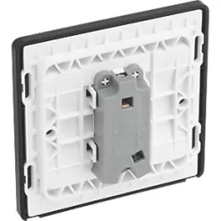 British General Evolve 10A 1-Gang 1-Way Bell Push Switch Copper with Black Inserts -British General Switches & Sockets Store 311PY A4