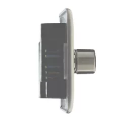 British General Nexus Metal 2-Gang 2-Way LED Dimmer Switch Brushed Iridium -British General Switches & Sockets Store 32140 A4