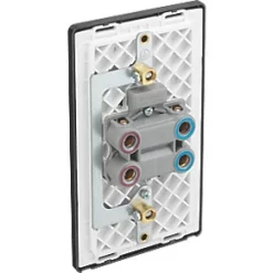 British General Evolve 45A 1-Gang 2-Pole Cooker Switch Copper with LED with Black Inserts -British General Switches & Sockets Store 323PY A4