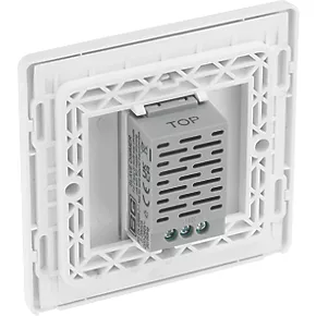 British General Evolve 1-Gang 2-Way LED Single Master Trailing Edge Touch Dimmer Switch Pearlescent White with White Inserts 5 British General Evolve 1-Gang 2-Way LED Single Master Trailing Edge Touch Dimmer Switch Pearlescent White with White Inserts - Image 5