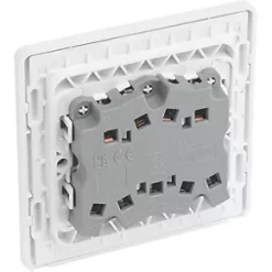 British General Evolve 20 A 16AX 3-Gang 2-Way Light Switch Pearlescent White with White Inserts 10 British General Evolve 20 A 16AX 3-Gang 2-Way Light Switch Pearlescent White with White Inserts -British General Switches & Sockets Store 333PY A4