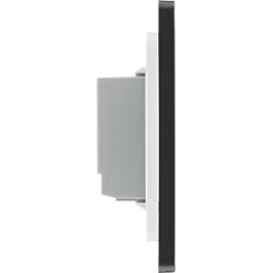 British General Evolve 2-Gang 2-Way LED Double Master Touch Trailing Edge Dimmer Switch Black with Black Inserts -British General Switches & Sockets Store 346PY A5