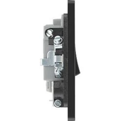 British General Evolve 13A Switched Fused Spur with LED Blue with Black Inserts -British General Switches & Sockets Store 369PX A5