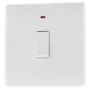 British General 800 Series 20A 1-Gang DP Water Heater Switch White with LED