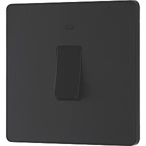 British General Evolve 20A 1-Gang DP Control Switch Matt Black with LED with Black Inserts 4 British General Evolve 20A 1-Gang DP Control Switch Matt Black with LED with Black Inserts - Image 4