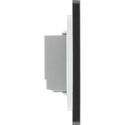 British General Evolve 2-Gang 2-Way LED Double Master Touch Trailing Edge Dimmer Switch Matt Black with Black Inserts -British General Switches & Sockets Store 418PY A5