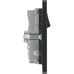 British General Evolve 13A 2-Gang SP Switched Socket + 3.1A 2-Outlet Type A USB Charger Blue with Black Inserts -British General Switches & Sockets Store 418RF A5