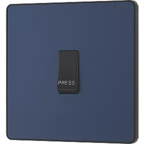 British General Evolve 10A 1-Gang 1-Way Bell Push Switch Blue with Black Inserts 4 British General Evolve 10A 1-Gang 1-Way Bell Push Switch Blue with Black Inserts - Image 4