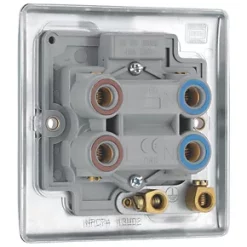 British General Nexus Metal 45A 1-Gang DP Cooker Switch Polished Chrome with LED -British General Switches & Sockets Store 426FT A5