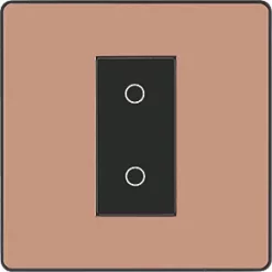 British General Evolve 1-Gang 2-Way LED Single Master Trailing Edge Touch Dimmer Switch Copper with Black Inserts 8 British General Evolve 1-Gang 2-Way LED Single Master Trailing Edge Touch Dimmer Switch Copper with Black Inserts -British General Switches & Sockets Store 427PY A2