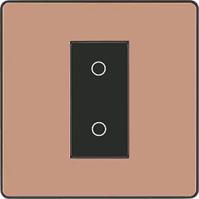 British General Evolve 1-Gang 2-Way LED Single Master Trailing Edge Touch Dimmer Switch Copper with Black Inserts 3 British General Evolve 1-Gang 2-Way LED Single Master Trailing Edge Touch Dimmer Switch Copper with Black Inserts - Image 3