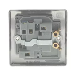 British General Nexus Metal 13A Switched Fused Spur Brushed Iridium -British General Switches & Sockets Store 43771 A3
