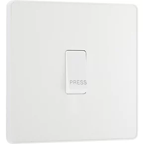 British General Evolve 10A 1-Gang 1-Way Bell Push Switch Pearlescent White with White Inserts 2 British General Evolve 10A 1-Gang 1-Way Bell Push Switch Pearlescent White with White Inserts - Image 2