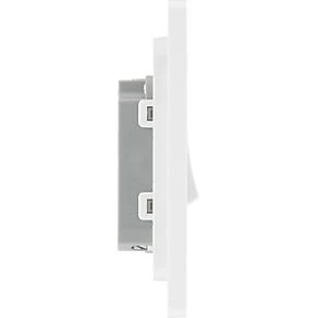 British General Evolve 10A 1-Gang 1-Way Bell Push Switch Pearlescent White with White Inserts 6 British General Evolve 10A 1-Gang 1-Way Bell Push Switch Pearlescent White with White Inserts - Image 6
