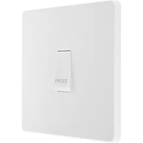 British General Evolve 10A 1-Gang 1-Way Bell Push Switch Pearlescent White with White Inserts 1 British General Evolve 10A 1-Gang 1-Way Bell Push Switch Pearlescent White with White Inserts