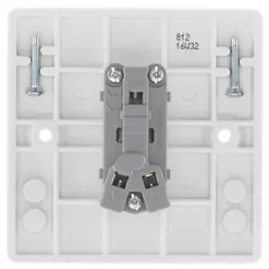 British General 800 Series 10AX 1-Gang 2-Way Light Switch White -British General Switches & Sockets Store 461HV A3