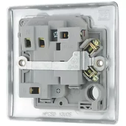 British General Nexus Metal 13A Switched Fused Spur Polished Chrome -British General Switches & Sockets Store 473FT A3