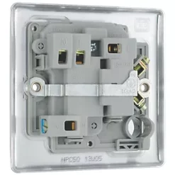 British General Nexus Metal 13A Switched Fused Spur Polished Chrome -British General Switches & Sockets Store 473FT A5