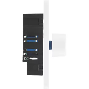 British General Evolve 1-Gang 2-Way LED Trailing Edge Single Push Dimmer Switch with Rotary Control Pearlescent White with White Inserts 6 British General Evolve 1-Gang 2-Way LED Trailing Edge Single Push Dimmer Switch with Rotary Control Pearlescent White with White Inserts - Image 6