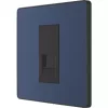 British General Evolve Slave Telephone Socket Blue with Black Inserts