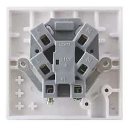 British General 900 Series 13A Unswitched Fused Spur & Flex Outlet White -British General Switches & Sockets Store 53282 A2