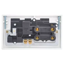 British General 900 Series 45A 2-Gang DP Cooker Switch & 13A DP Switched Socket White -British General Switches & Sockets Store 56392 A3